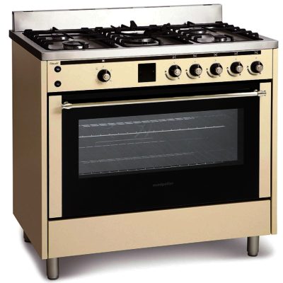 Montpellier RMC90GOC Single Cavity Gas Range Cooker in Cream Montpellier RMC90GOC Single Cavity Gas Range Cooker in Cream